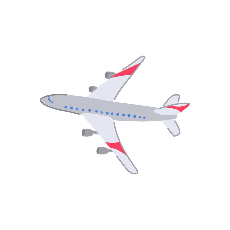 propeller plane toy cartoon illustration vector