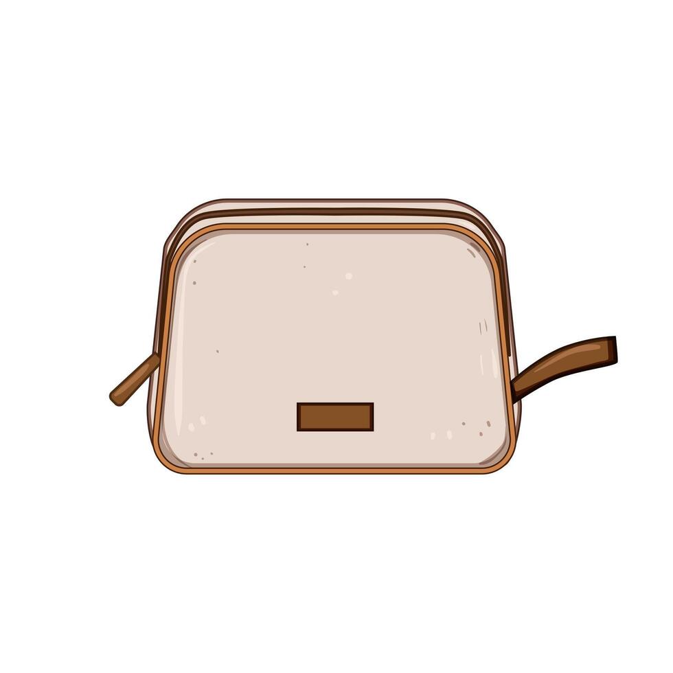 glow toiletry bag cartoon illustration vector