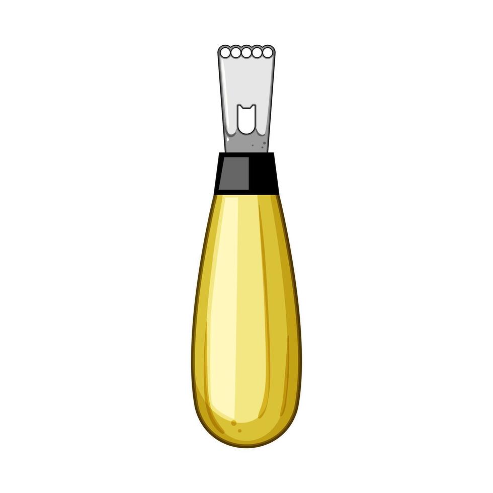 tool citrus zester cartoon illustration vector