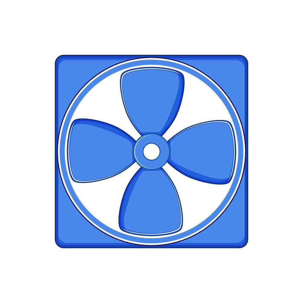 blades cooling fan cartoon illustration vector