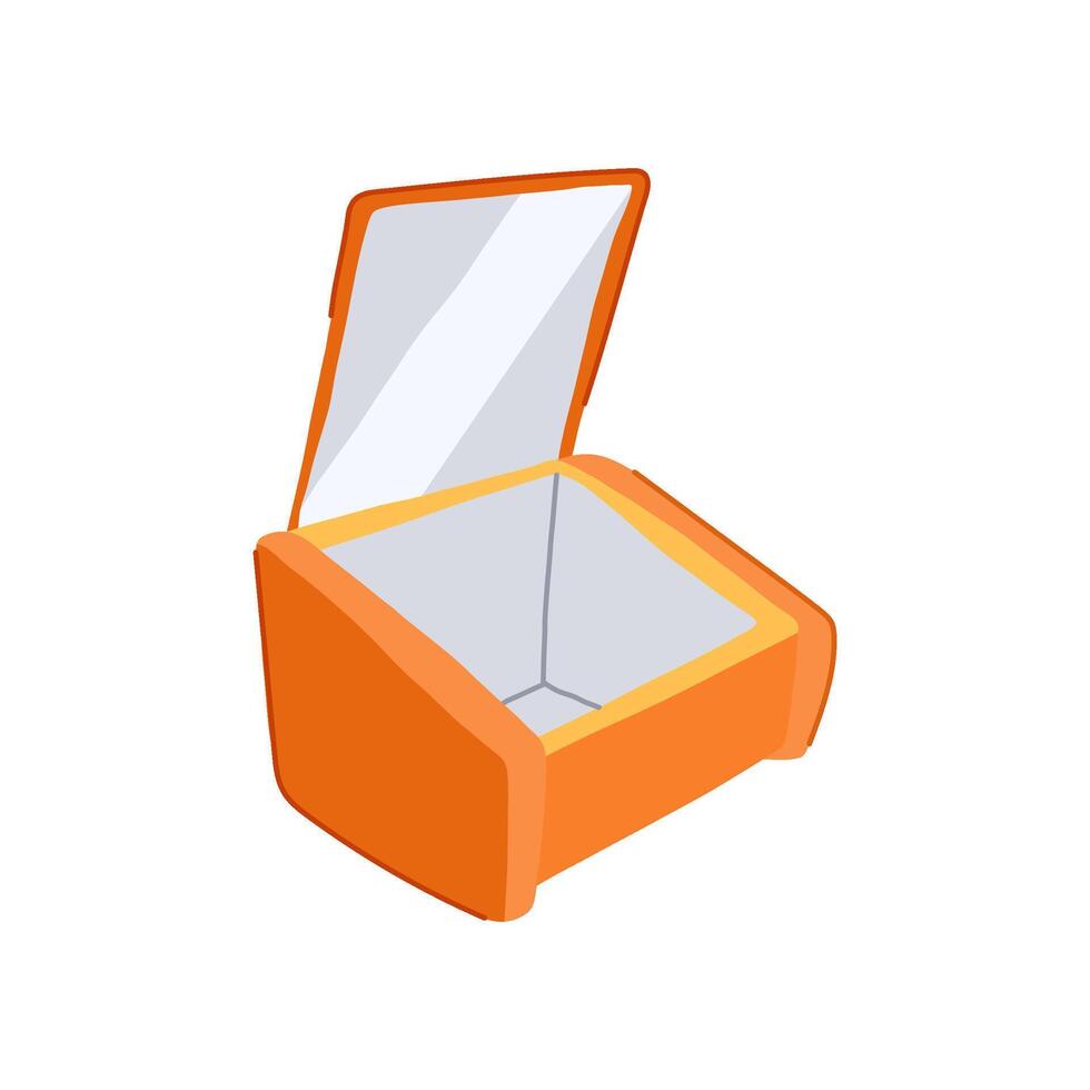 bake solar powered oven cartoon illustration vector