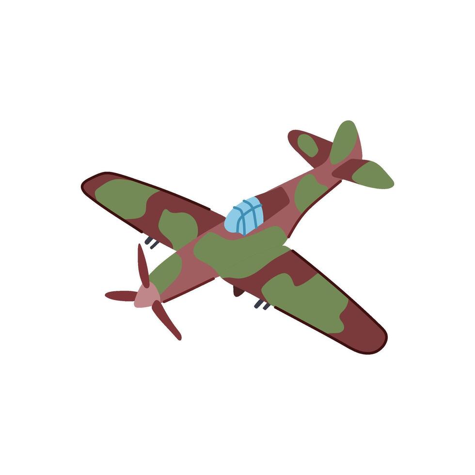 jet plane toy cartoon illustration vector