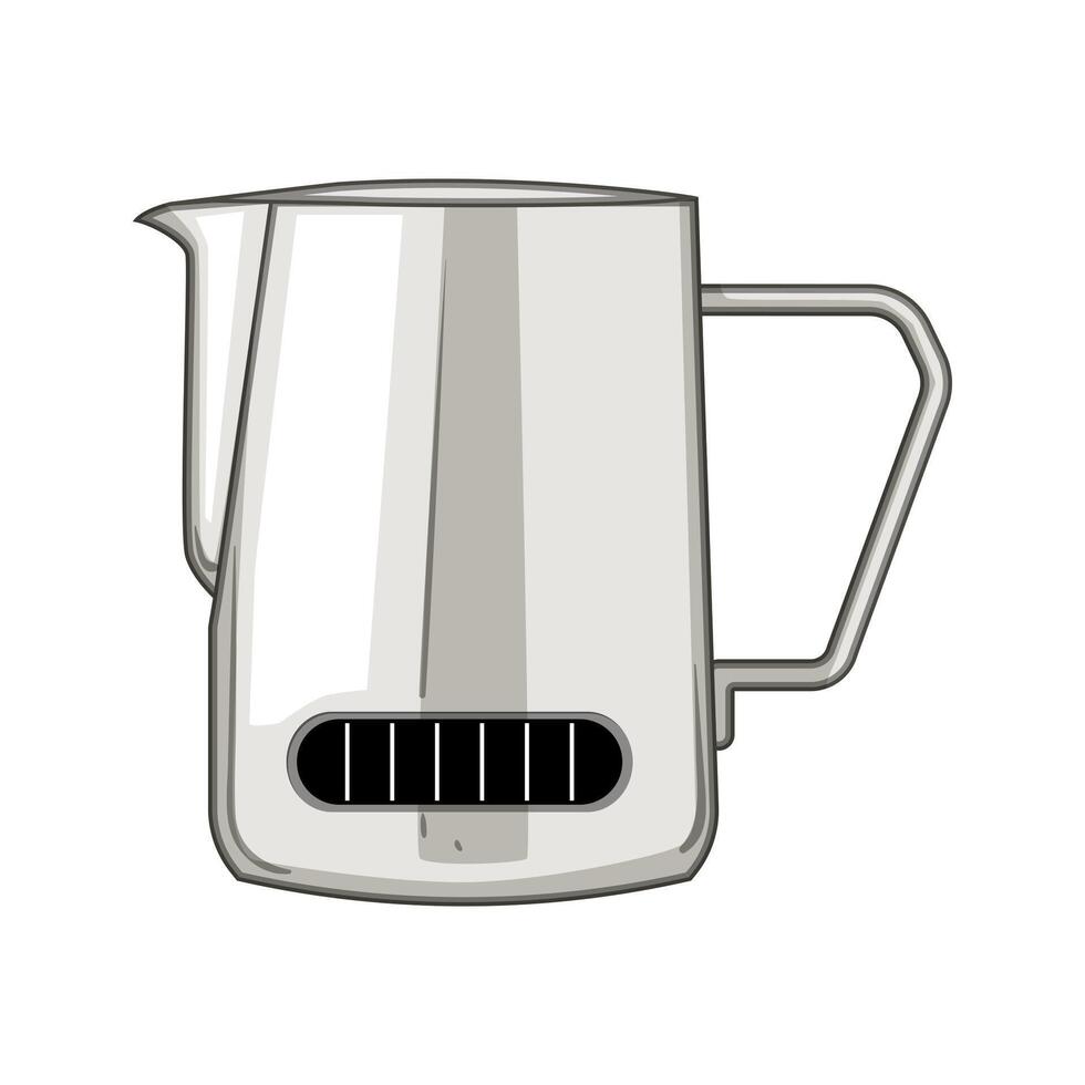 jug milk frothing pitcher cartoon illustration vector