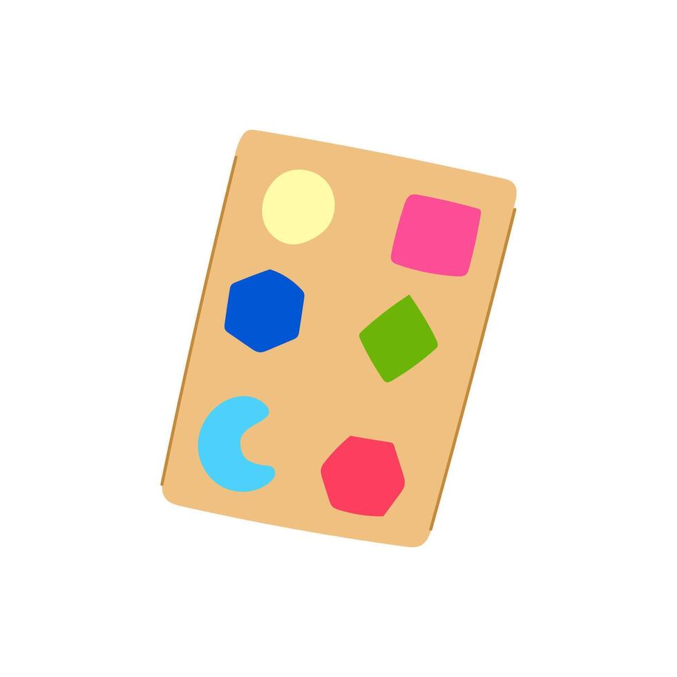 logic puzzles toy cartoon illustration vector