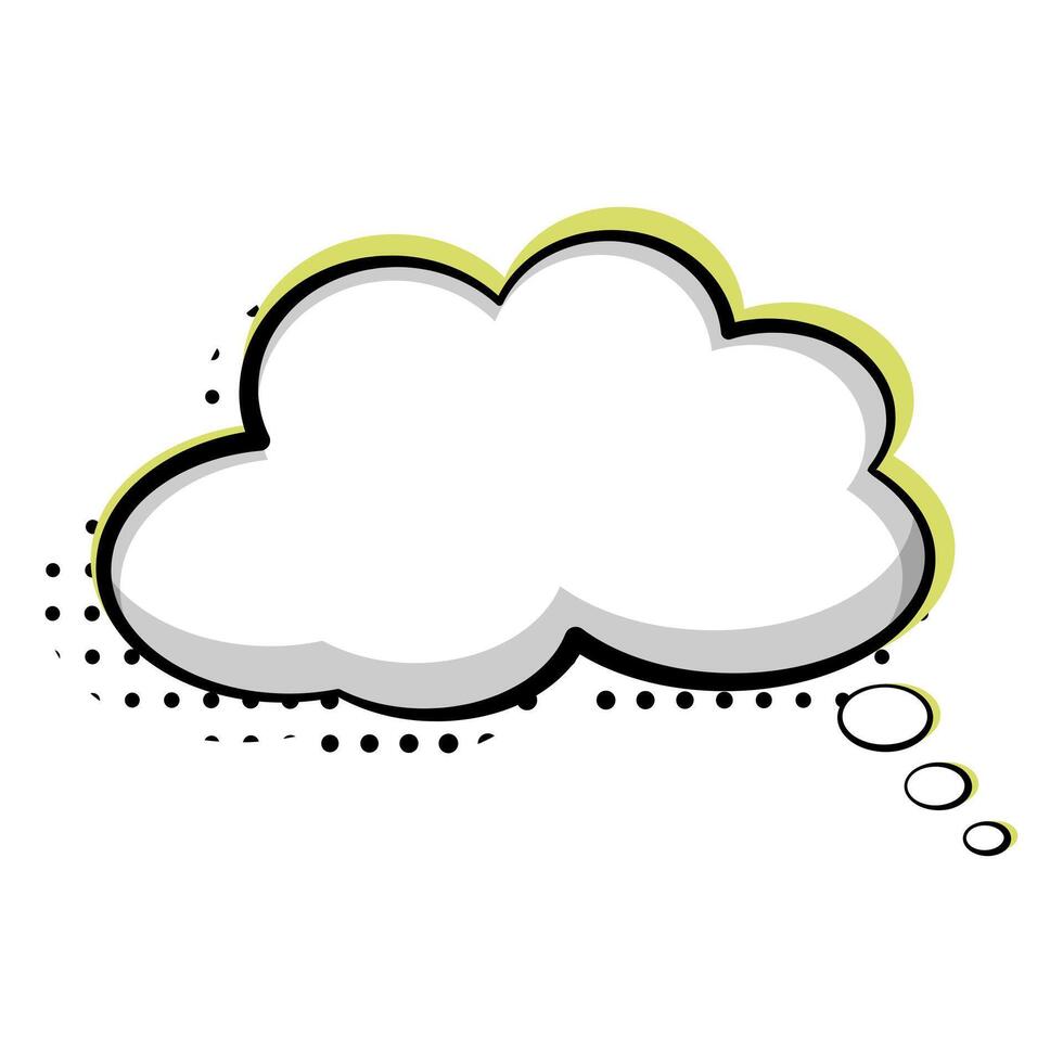 exclamation comic speech bubble cartoon illustration vector