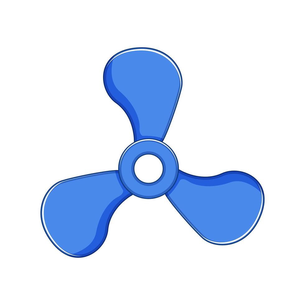 tower cooling fan cartoon illustration vector