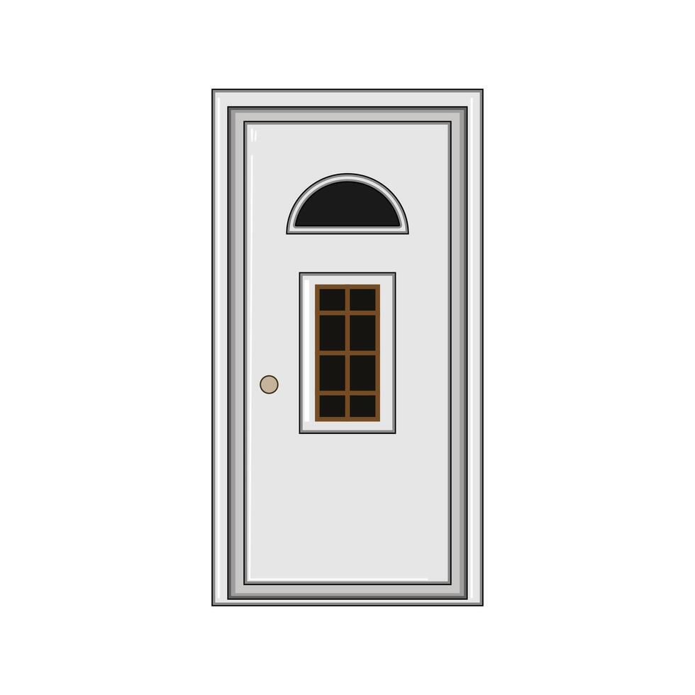 ingress door house entrance cartoon illustration vector