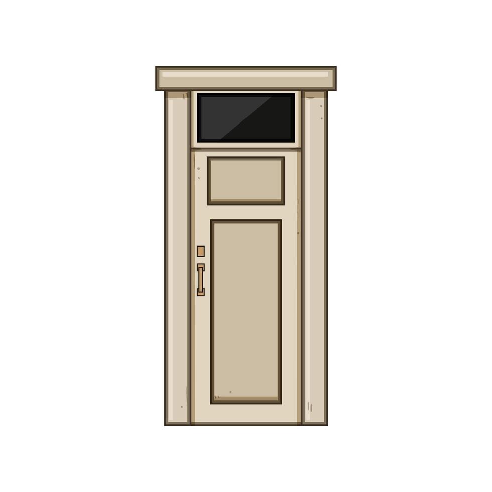 egress door house entrance cartoon illustration vector