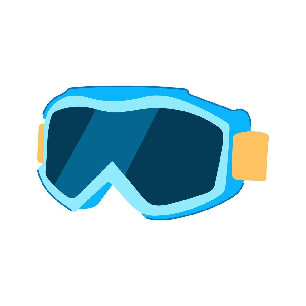ing googles ski cartoon illustration vector