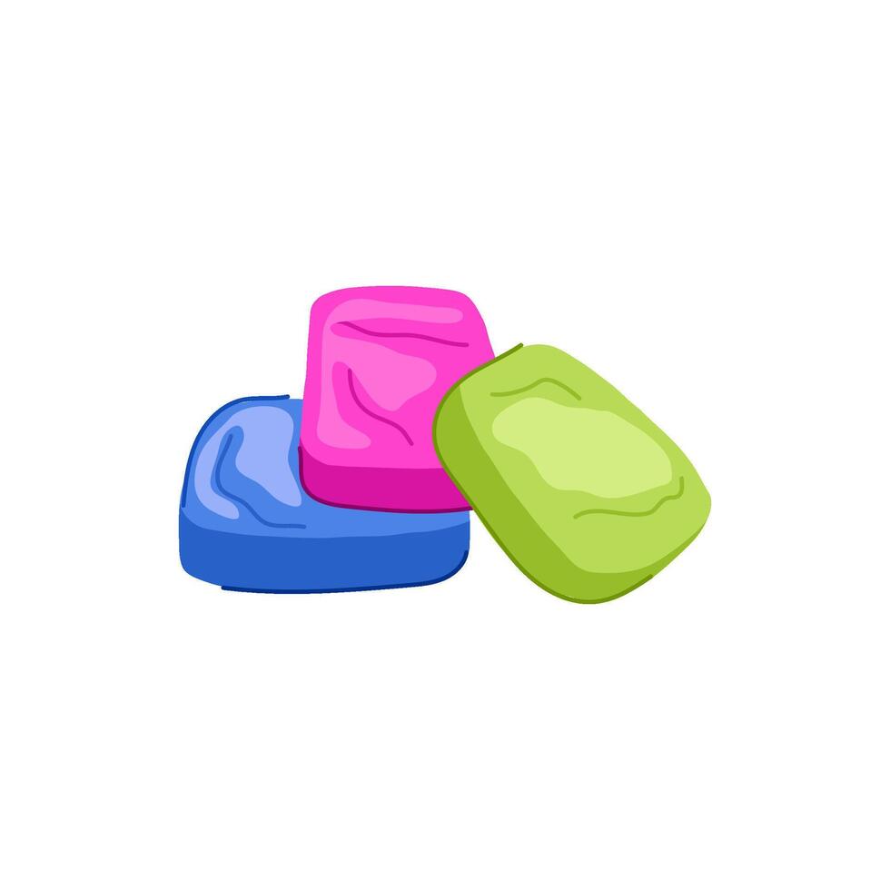 fun modeling clay toy cartoon illustration vector
