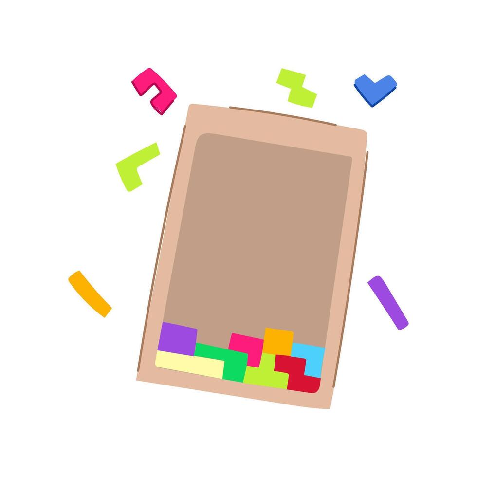 problem puzzles toy cartoon illustration vector