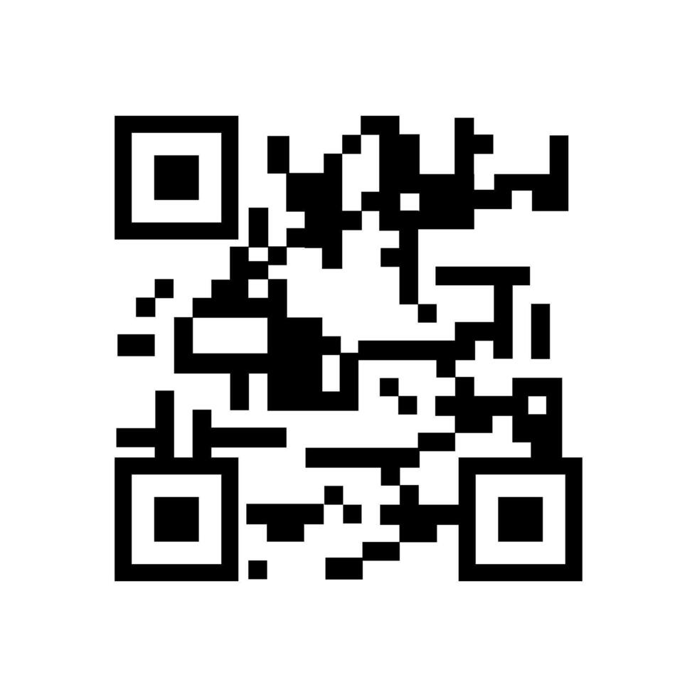 knobs qr code label cartoon illustration vector