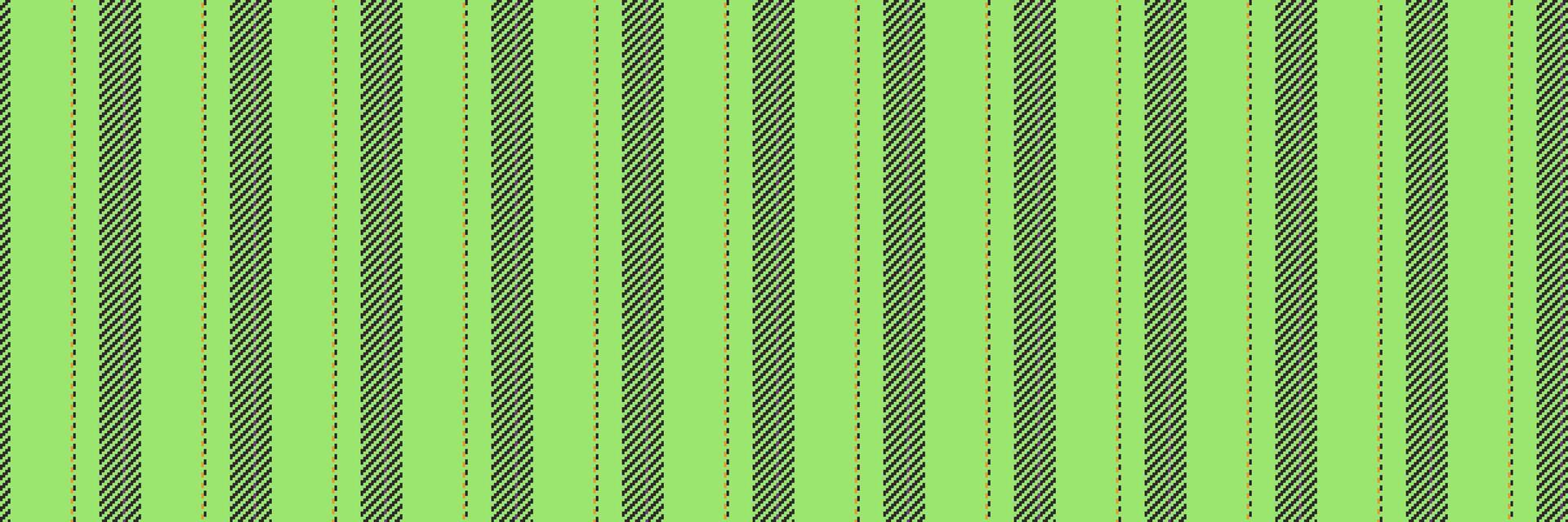 Scratch texture textile background, 60s seamless stripe fabric. Valentine pattern lines vertical in green and dark colors. vector