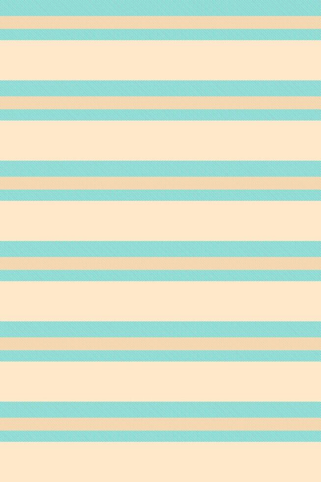 Rectangle vertical textile fabric, harvest lines background stripe. Folded texture pattern seamless in blanched almond and cyan colors. vector
