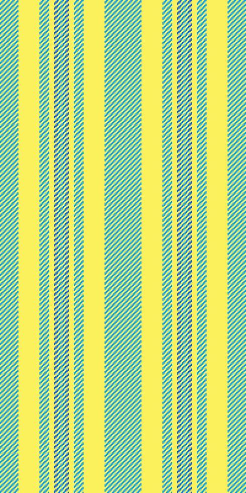 Identity vertical lines stripe, brand texture pattern fabric. Infant textile seamless background in bright and yellow colors. vector