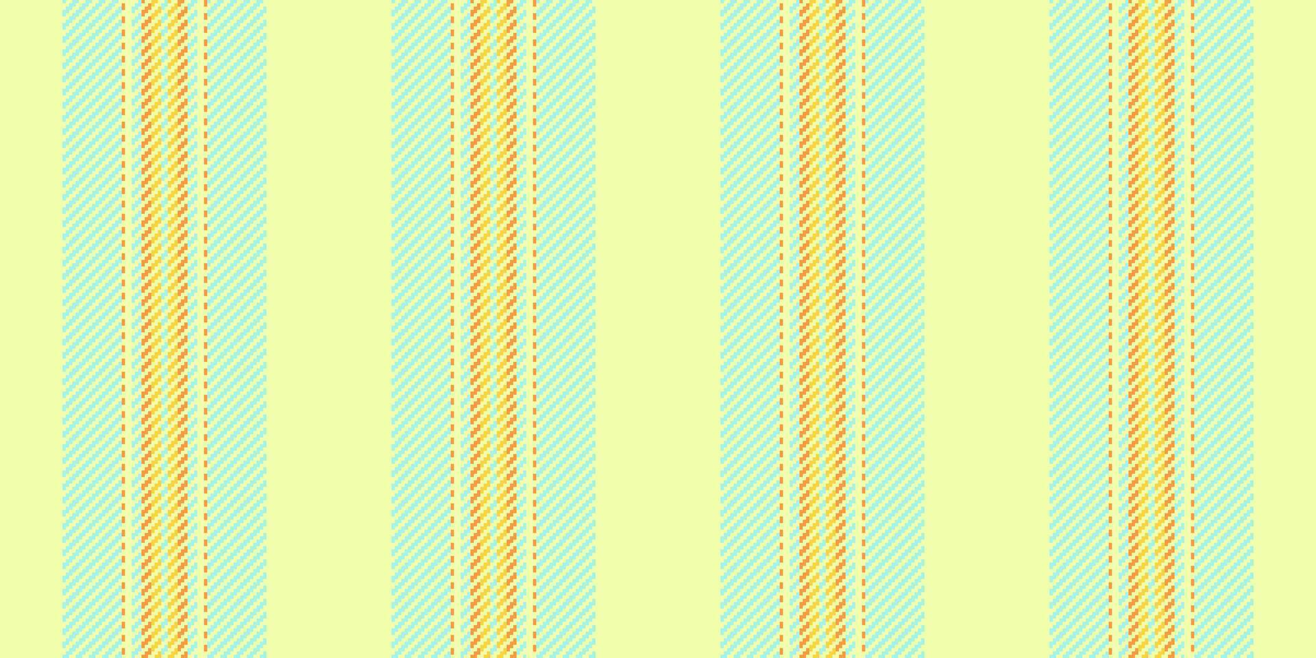 Telebrate background lines textile, father vertical texture pattern. Foom fabric stripe seamless in lime and teal colors. vector