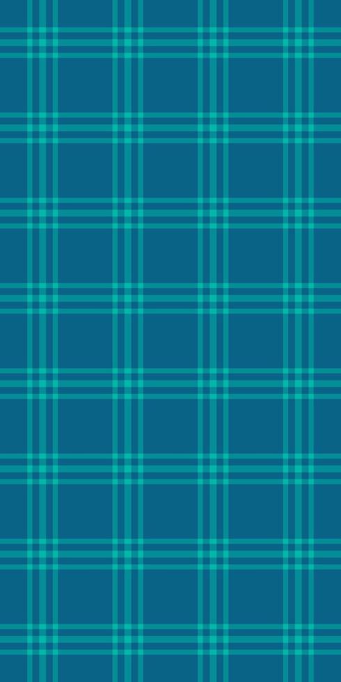 Path fabric pattern texture, sixties plaid check . Beautiful tartan seamless background textile in cyan and teal colors. vector