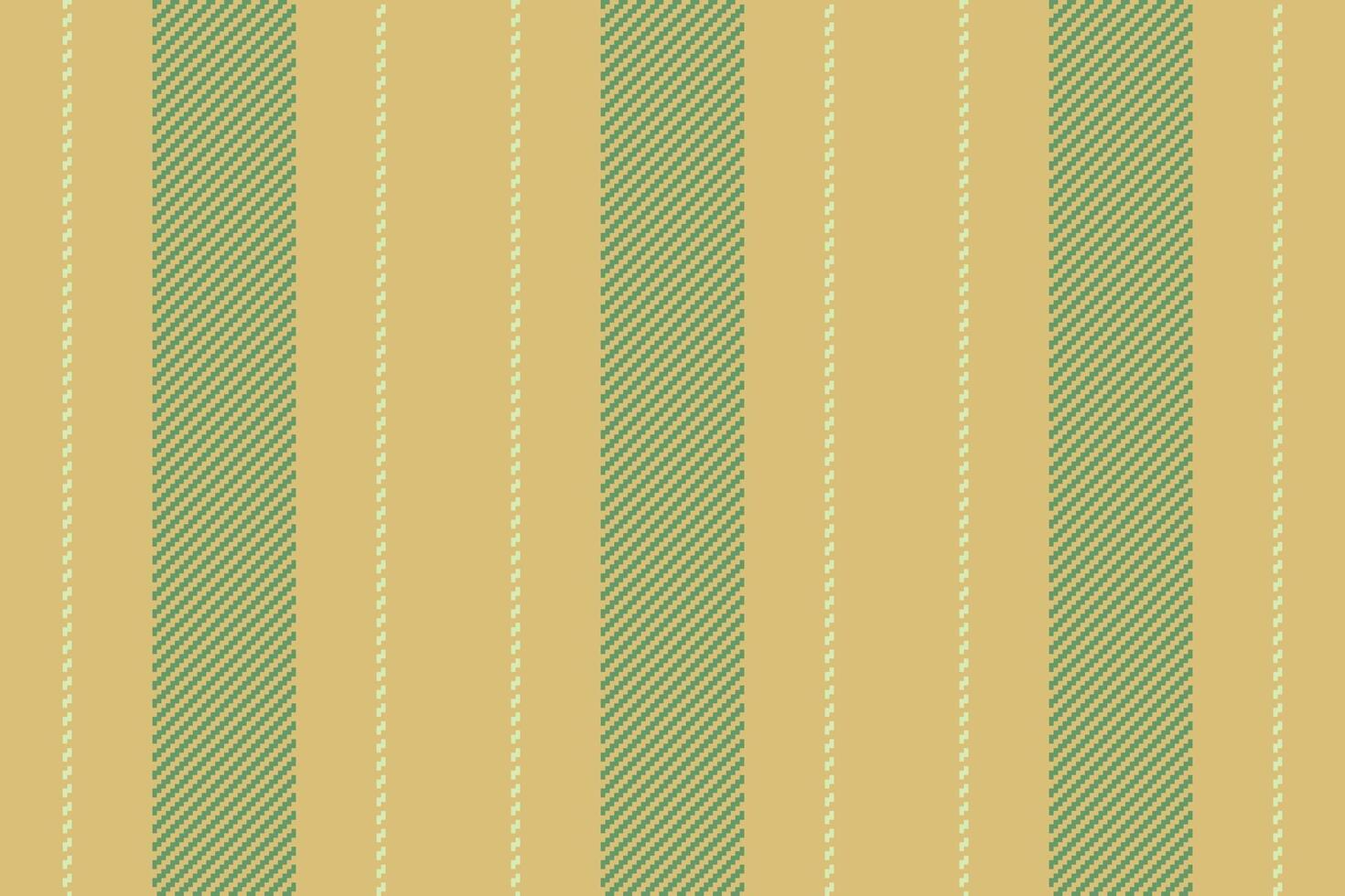 Romance background seamless lines, masculine fabric textile . Harmony texture stripe vertical pattern in amber and green colors. vector