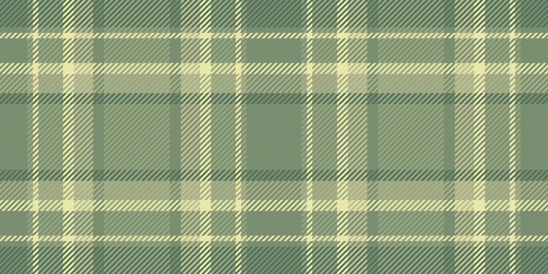 Subtle green and beige plaid pattern. Perfect for textile design, backgrounds, or website templates. Evokes feelings of calmness and nature. vector