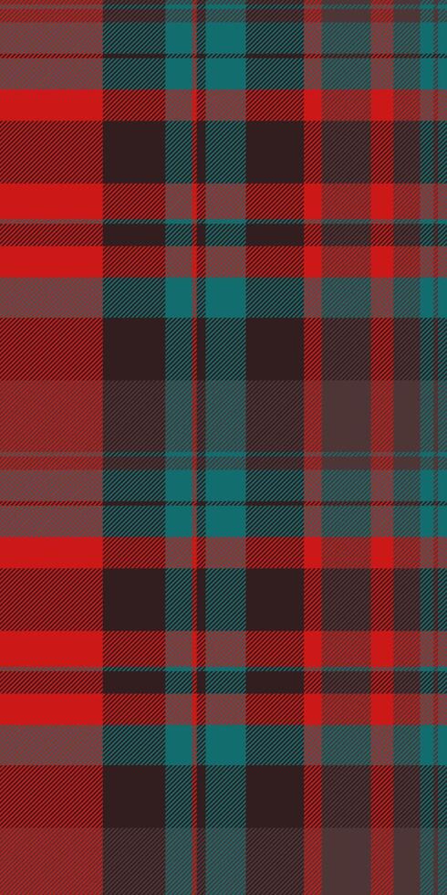 Empty pattern tartan seamless, glamor fabric plaid check. Endless textile texture background in red and dark colors. vector