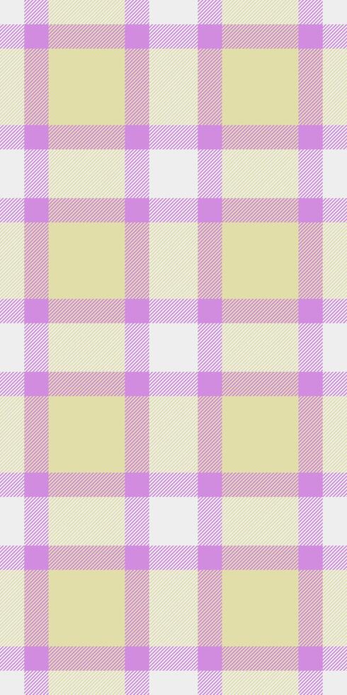 Form tartan check background, fold seamless textile. Hippie plaid texture pattern fabric in light and purple colors. vector