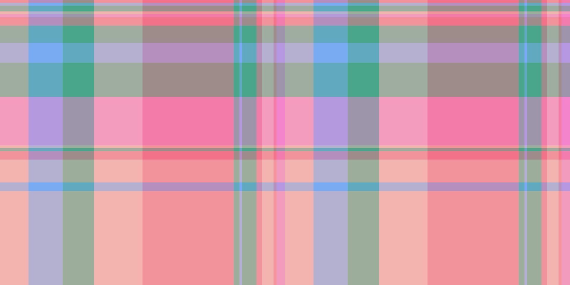 Pastel pink, purple, and green plaid pattern. Perfect for textile design, website backgrounds, or fashionrelated projects. vector