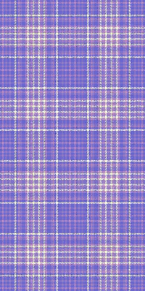 Thin background seamless , yuletide check fabric texture. Shirt textile pattern plaid tartan in indigo and pastel colors. vector