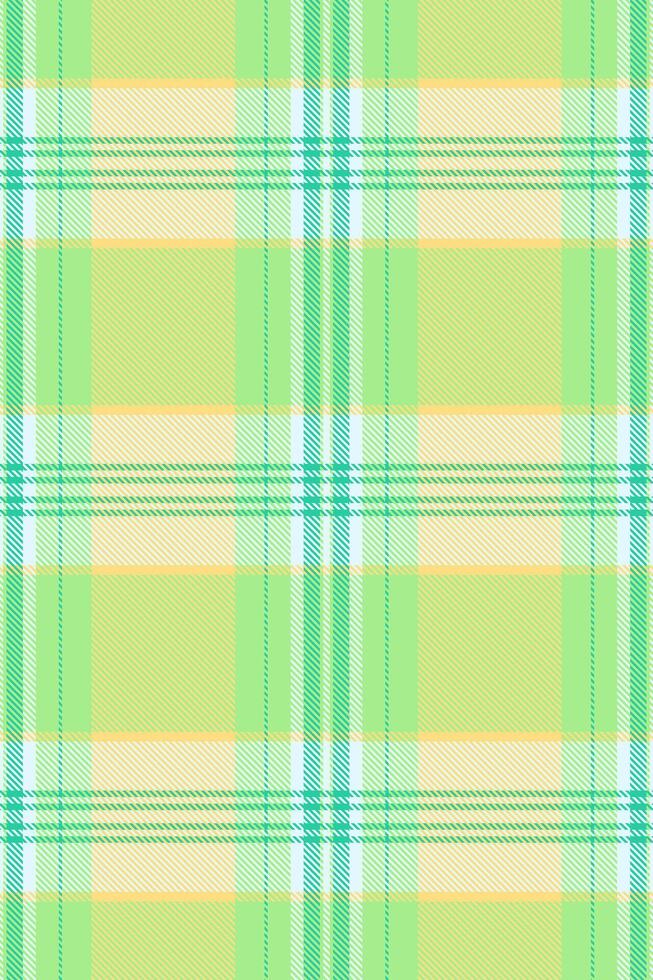 Indian check background texture, relax tartan seamless. Ethnic plaid pattern fabric textile in green and amber colors. vector