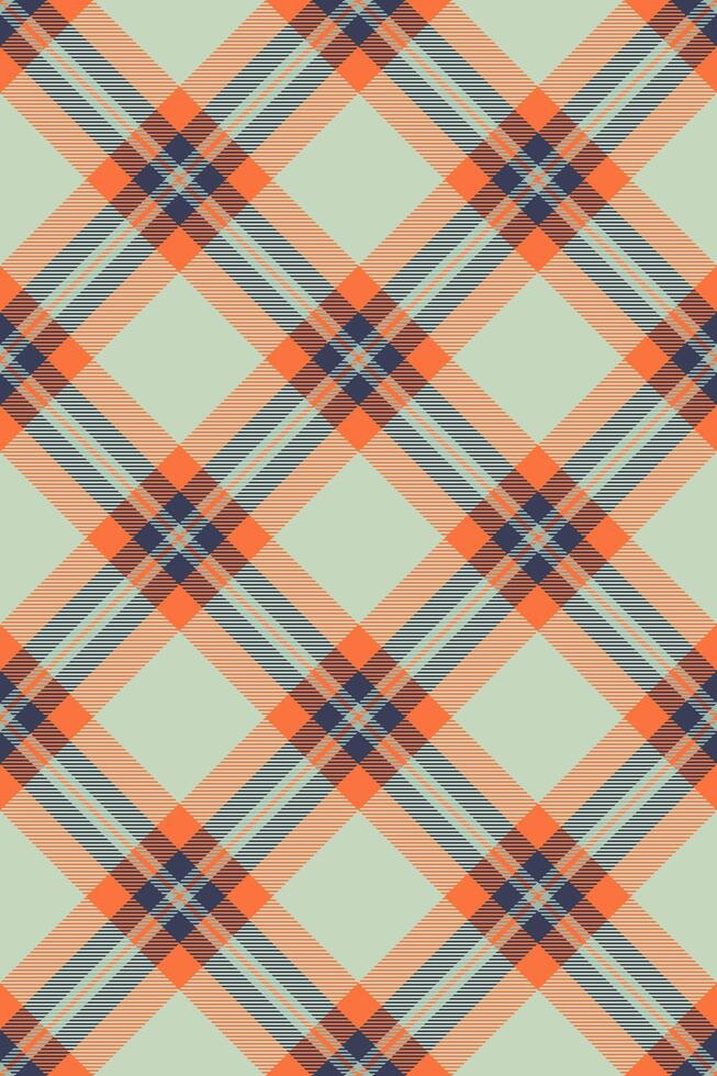 Vibrant coral and teal plaid pattern. Seamless texture ideal for textile design, fashion, website backgrounds, or any project needing a stylish, retro feel. vector
