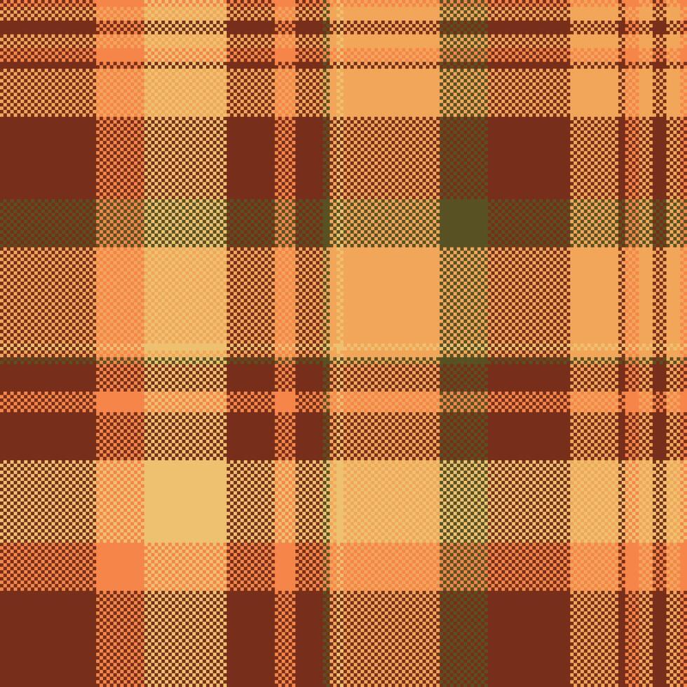 Warm autumnal plaid pattern. Perfect for fallthemed designs, textiles, or website backgrounds. The earthy tones evoke feelings of comfort and nostalgia. vector