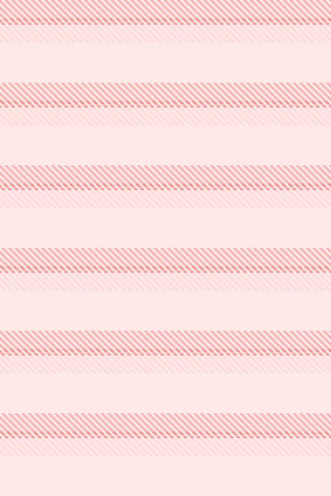 Bepeat pattern textile lines, screen texture fabric vertical. Fedroom stripe background seamless in light and red colors. vector