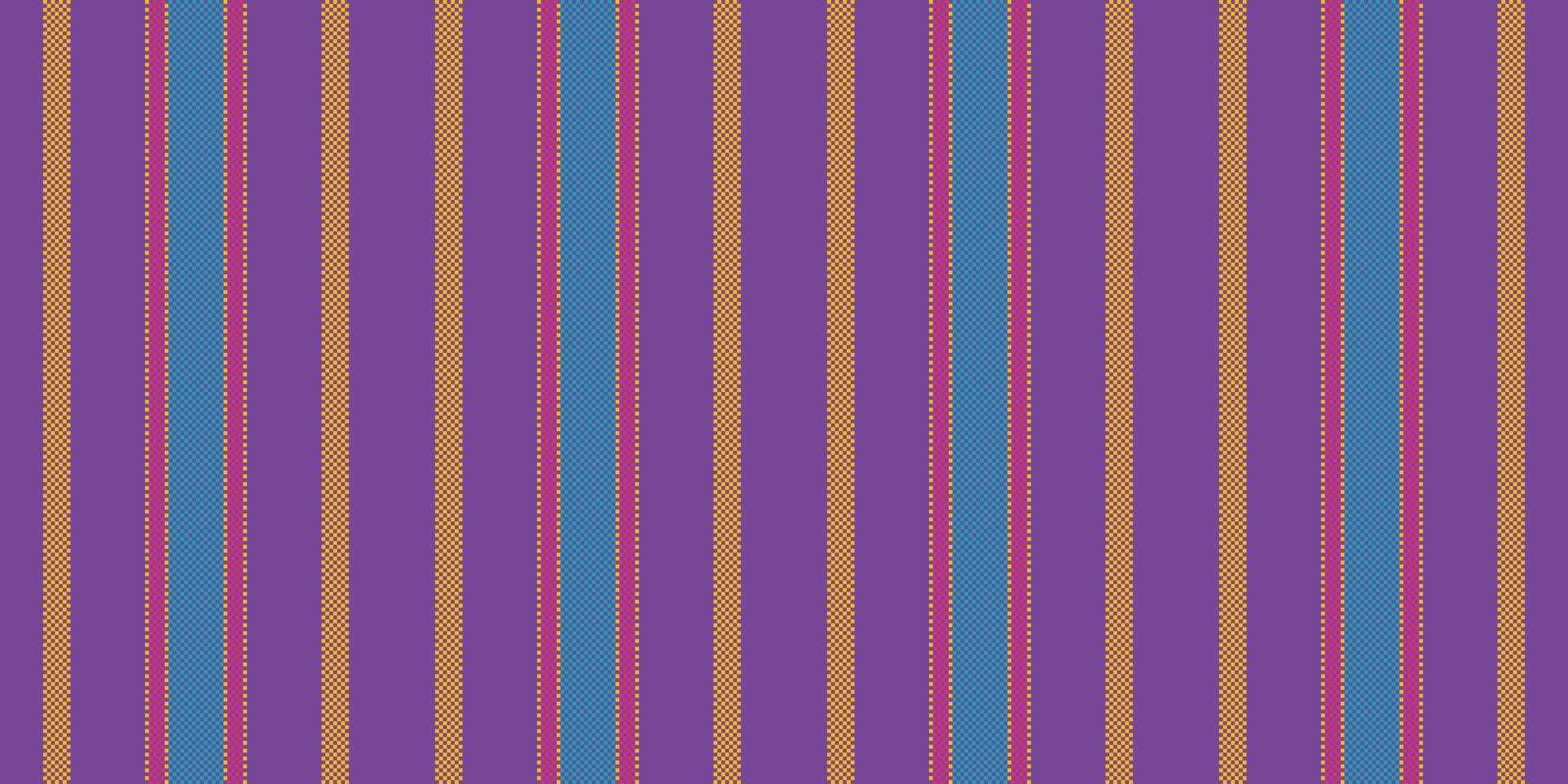 Mix pattern fabric , covering vertical textile seamless. Finish background stripe lines texture in violet and bright colors. vector