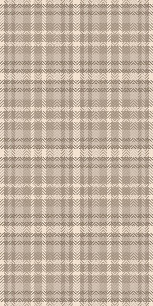 Subtle beige and taupe plaid pattern. Perfect for textile design, website backgrounds, or creating a calm, sophisticated aesthetic. vector