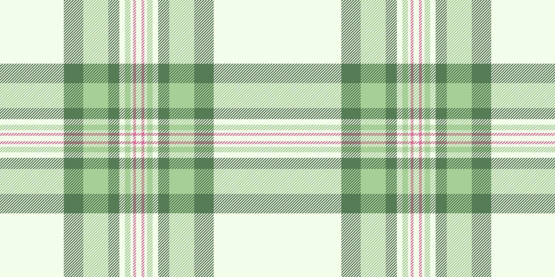 Elegant pastel green and pink plaid pattern. Perfect for textile design, website backgrounds, or crafting projects. vector