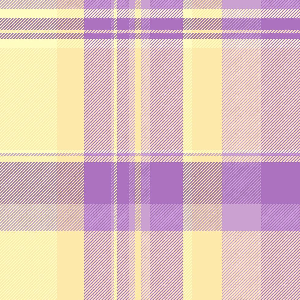 Pastel purple and yellow plaid pattern. Perfect for textile design, scrapbooking, fashion, and website backgrounds. Subtle yet stylish, this image evokes feelings of warmth and serenity. vector