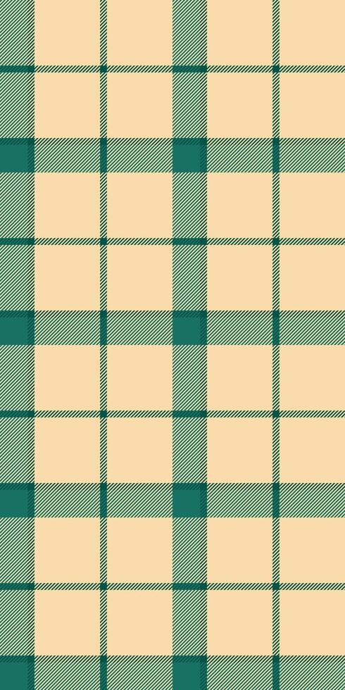 Cream and teal plaid pattern, perfect for textile design, fashion, or website backgrounds. Evokes feelings of warmth and comfort. vector