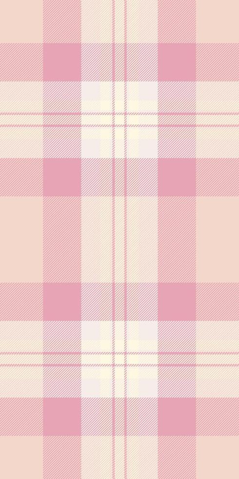 Shape background pattern, 50s fabric texture textile. Panjabi plaid check seamless tartan in light and linen colors. vector