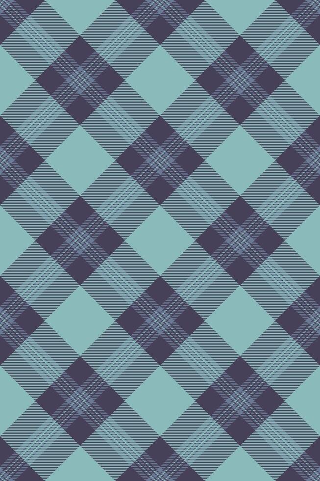 Elegant teal and purple plaid pattern. Perfect for textile designs, website backgrounds, or stylish branding. vector