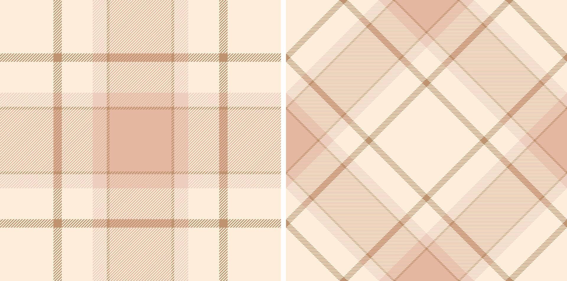 Elegant pastel plaid patterns, perfect for textile design, fashion, or website backgrounds. vector