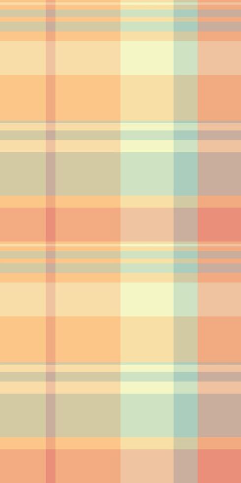 Subtle pastel plaid pattern, perfect for backgrounds, textiles, or website designs. Evokes feelings of calmness and warmth. The soft color palette creates a gentle, inviting atmosphere. vector