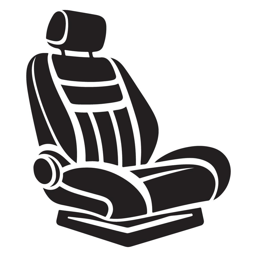 Luxurious Car Seat Illustration Enhancing Automotive Interiors and Comfort Designs vector