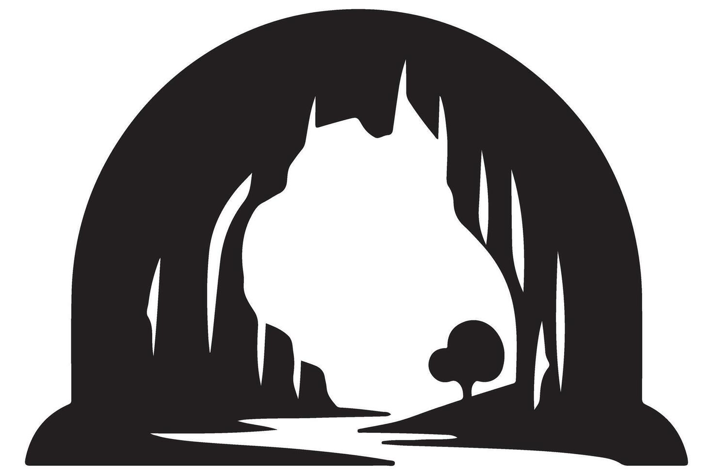 Discover the Enigmatic Beauty of Cave Illustrations Exploring Nature's Hidden Wonders vector