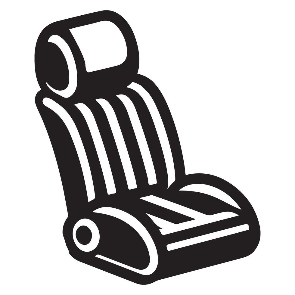 Ergonomic Automotive Seating System for Comfortable Vehicle Ride Illustration vector