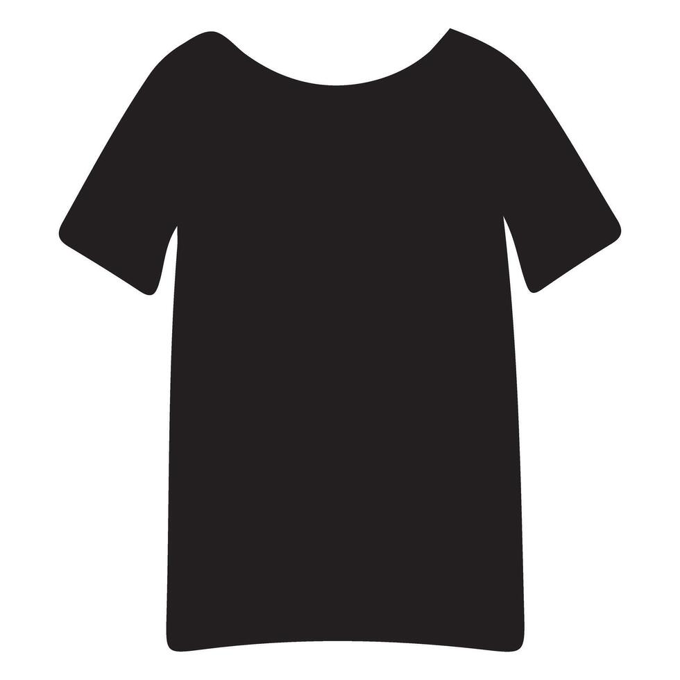 Simple T Shirt Silhouette Apparel Clothing Fashion Design vector