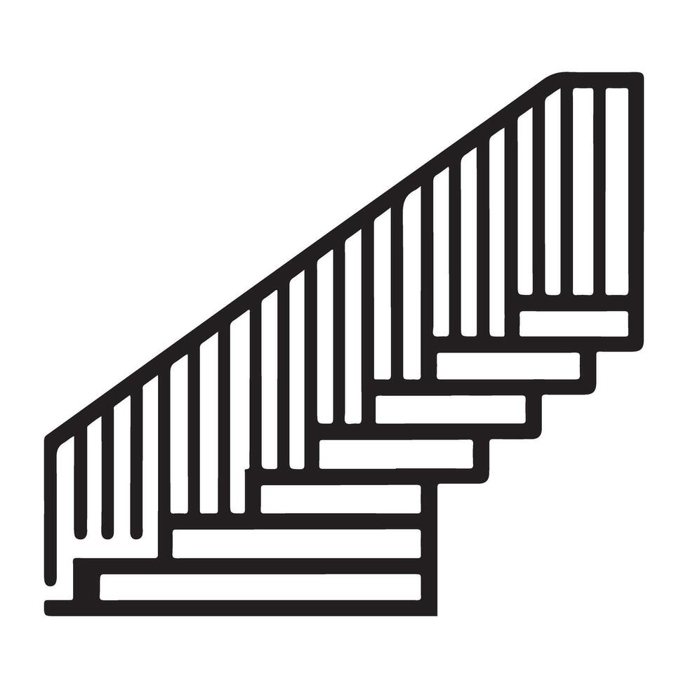 Modern Staircase Design Graphic Step Up to Creative Heights vector