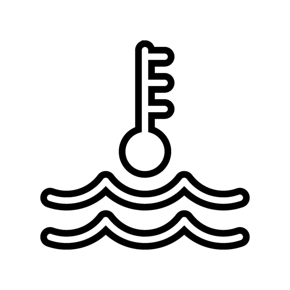 engine overheating car driving obstacles line icon illustration vector