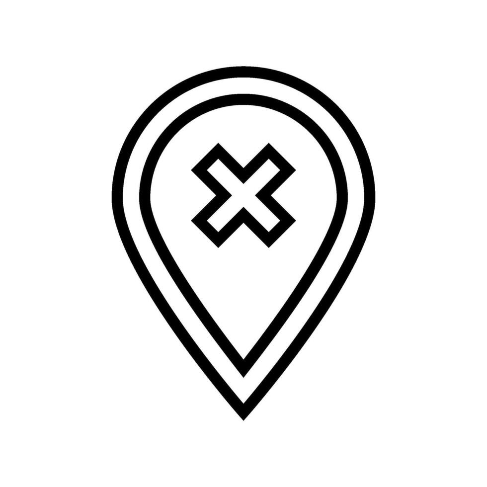 gps malfunction signal loss car line icon illustration vector