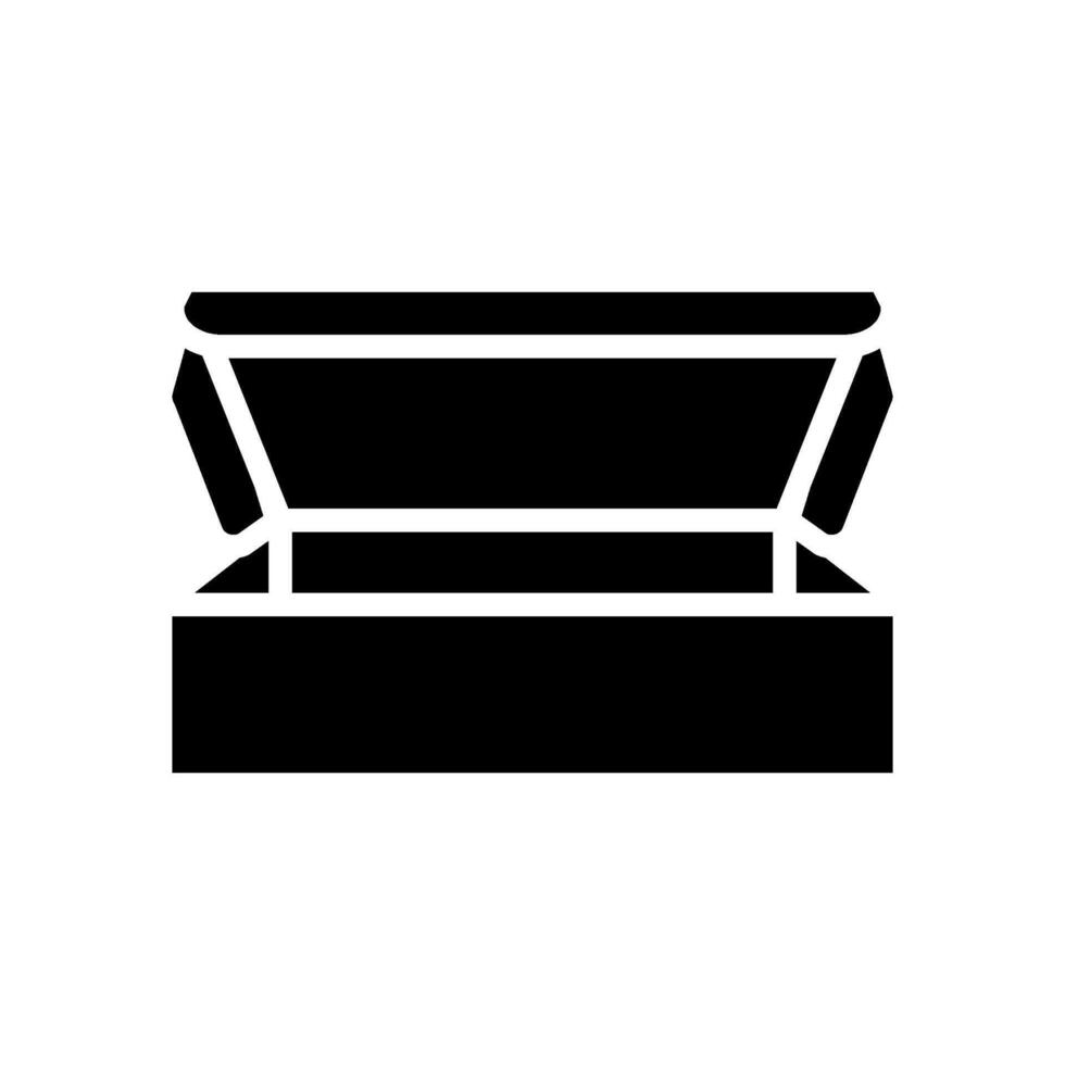 mailer box cardboard packaging glyph icon illustration vector