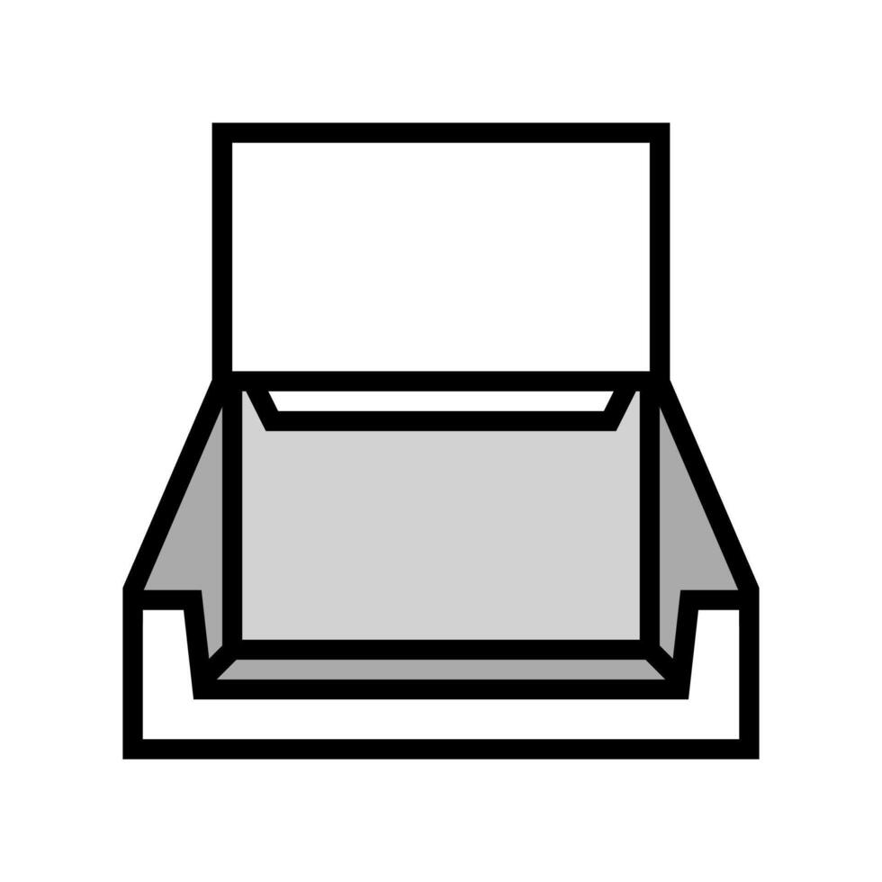 display box cardboard packaging color icon illustration vector