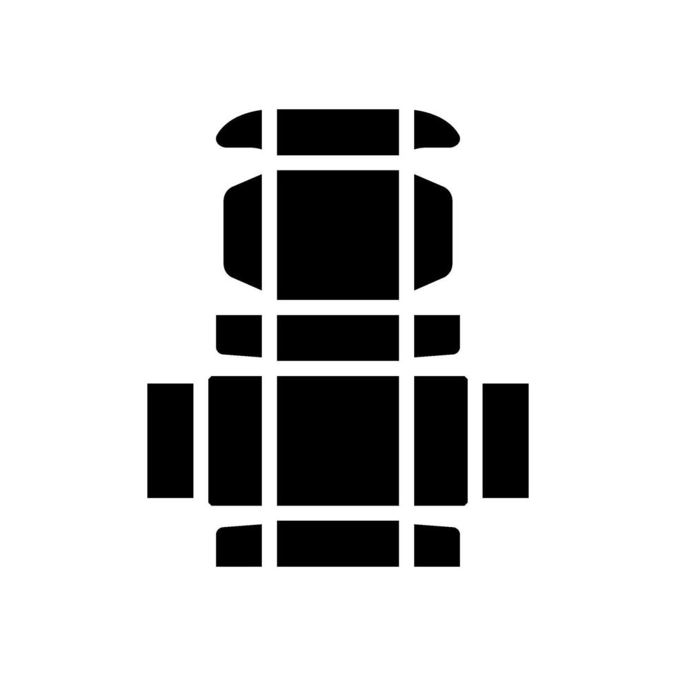folding carton cardboard packaging glyph icon illustration vector